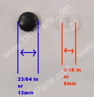 Screw Covers - Black Plastic - 14 pack SKU800 - Click Image to Close