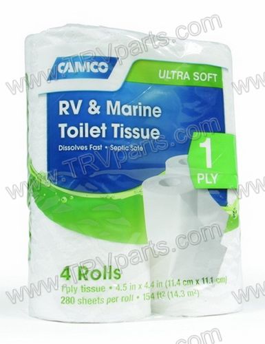 CAMCO RV and Marine Toilet Tissue 1PLY 4pack SKU1035 - Click Image to Close