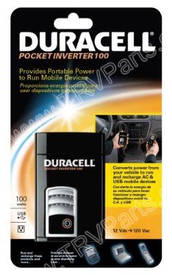 Duracell 100 Watt DC to AC Pocket Power Inverter SKU426 - Click Image to Close