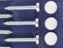 Kappet Screws with White Covers SKU803 - Click Image to Close