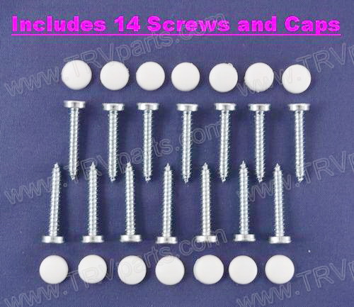 Kappet Screws with White Covers SKU803 - Click Image to Close