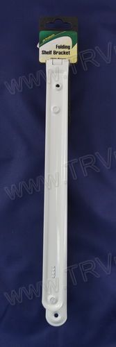 Folding Shelf Bracket White SKU821 - Click Image to Close
