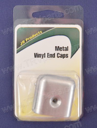 Chrom Metal End Caps to cover vinyl insert SKU1295