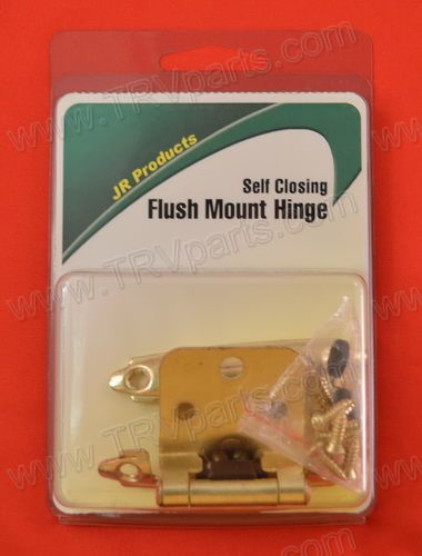 Flush Mount Hinge Self Closing Brass SKU760