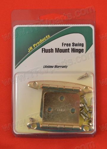 Flush Mount Hinge Free Swing Brass SKU762