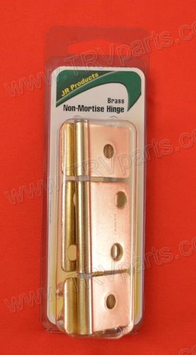 Non-Mortise Hinge Brass Large SKU763 - Click Image to Close