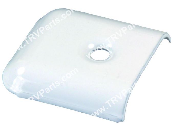 White Metal End Caps to cover Vinyl insert SKU3318 - Click Image to Close