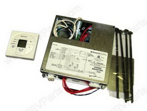 Dometic Single Zone LCD Pol White T-stat w Control Kit SKU2899