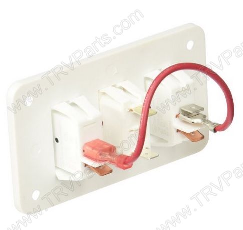 Atwood Dual Water Heater Switch with Light in White SKU2324