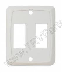 Ivory Interior Double Faceplate SKU2190 - Click Image to Close