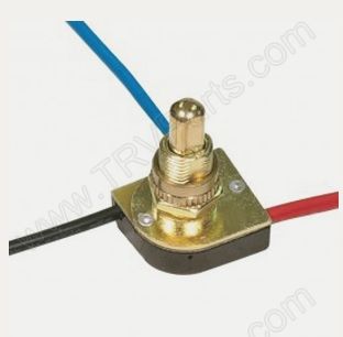 Brass 3 Way Push Switch Metal Two Circuit sku2151 - Click Image to Close