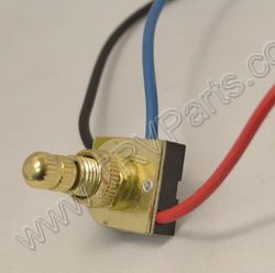 Brass 3 Way Rotary Switch Metal Two Circuit sku2154