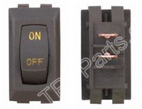 Brown On Off 12 VDC Interior Switch SKU1384 - Click Image to Close