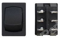 Black Mini ON OFF 6 contact Switch 12v SKU616 - Click Image to Close
