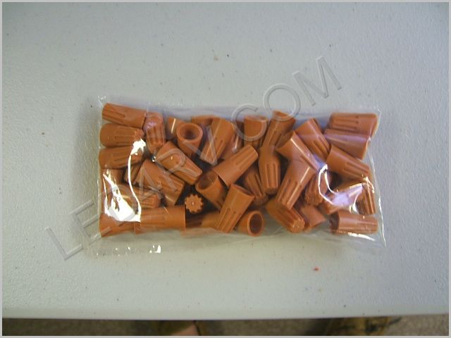 P-3 Orange wire nut 50-count SKU249