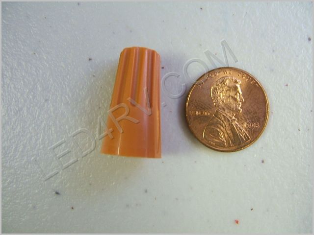 P-3 Orange wire nut 50-count SKU249 - Click Image to Close