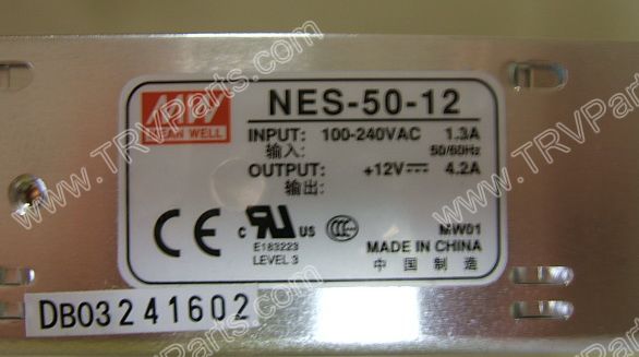AC to DC Power Supply Single- Output 12 Volt 4.2A SKU393