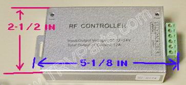 Wireless RF Color Controller and Dimmer SKU294 - Click Image to Close
