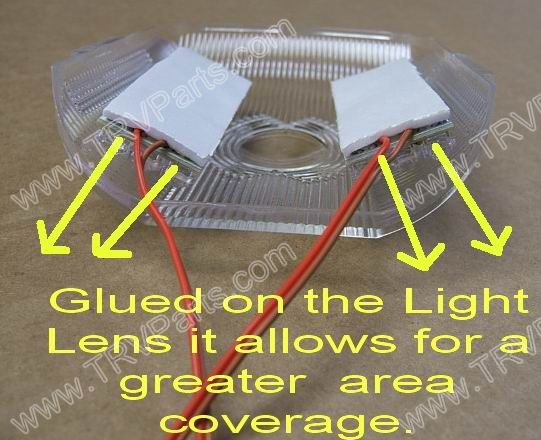 1156 Socket with 42 Bright White LEDs on 2 Pads SKU513 - Click Image to Close