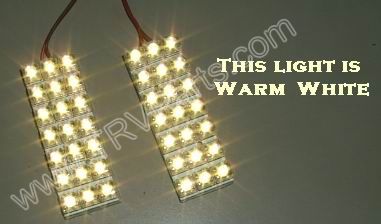 1156 Socket with 42 Warm White LEDs on 2 Pads SKU514 - Click Image to Close