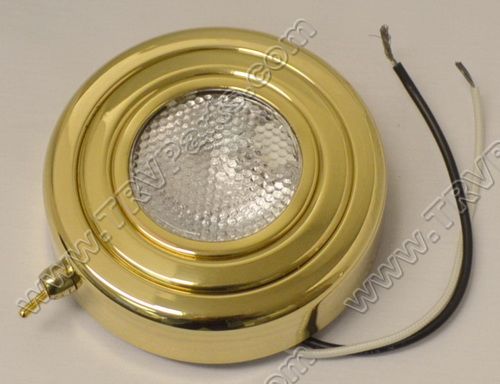 Brass Halogen Puck Light with Switch sku150 - Click Image to Close