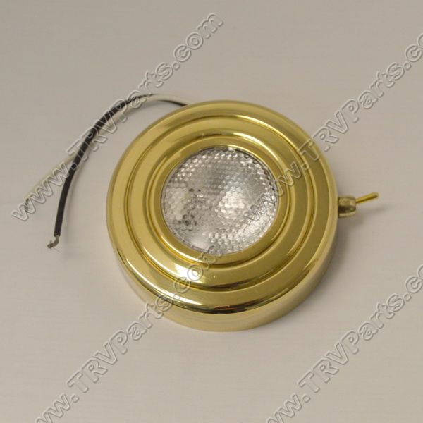 Brass Halogen Puck Light with Switch sku150