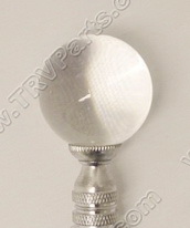 Clear Crystal Finial with Chrome Base sku2266 - Click Image to Close