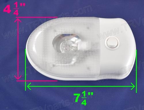 Bargman Single Interior Light with Switch - 76 Series SKU1082 - Click Image to Close