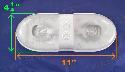 Bargman Double Interior Light with Switch - 76 Series SKU1264