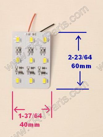 315 Lumen 9 Warm White LED Rigid board 2268 - Click Image to Close