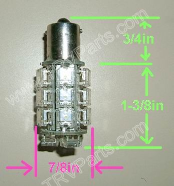 1156 20 LED Warm White Cluster light SKU585 - Click Image to Close