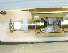 57 Warm White 5 LED Cluster Bulb SKU106 - Click Image to Close