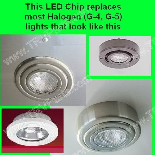 12 LED Warm White Chip SKU124 - Click Image to Close