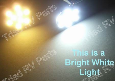 9 LED Bright White Chip at 4-4500 kTemp SKU127 - Click Image to Close