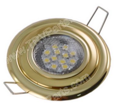 Premium Flush Mnt12 Bright White LED Light-Polished Brass SKU155 - Click Image to Close
