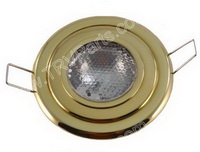 Premium Flush Mount Overhead Halogen Light Polished brass SKU156 - Click Image to Close