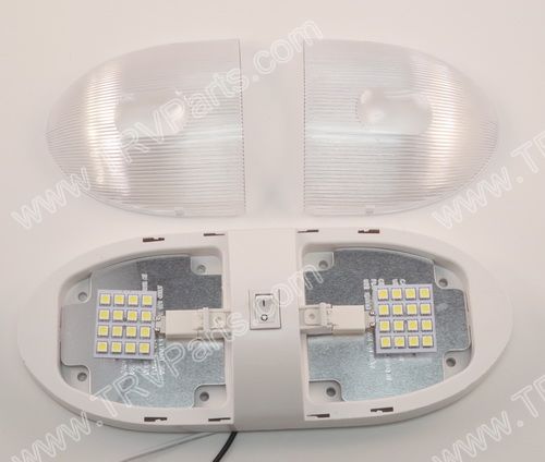Bright White LED Double Pan Cake Dome Light SKU242