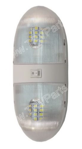Warm White LED Double Pan Cake Dome Light SKU243