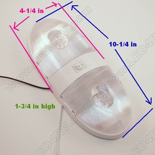 Warm White LED Double Pan Cake Dome Light SKU243 - Click Image to Close
