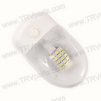 Interior 24 Bright White LED Dome Light with Switch SKU1933 - Click Image to Close