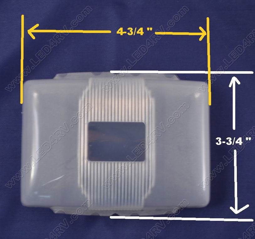 Replacement lens for Double Low Profile Dome Light SKU984 - Click Image to Close