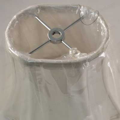 French Oval Lampshade for Brushed Nickel and Chrome SKU1908 - Click Image to Close