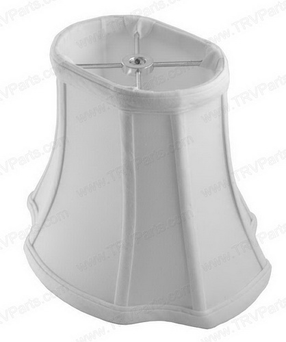French Oval Lampshade for Brushed Nickel and Chrome SKU1908