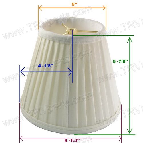 Empire Lampshade with Anna Rayon cloth Brass Trim SKU1811 - Click Image to Close