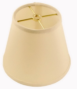 Small White Lampshade Gold hardware and Smooth Trim sku2149 - Click Image to Close