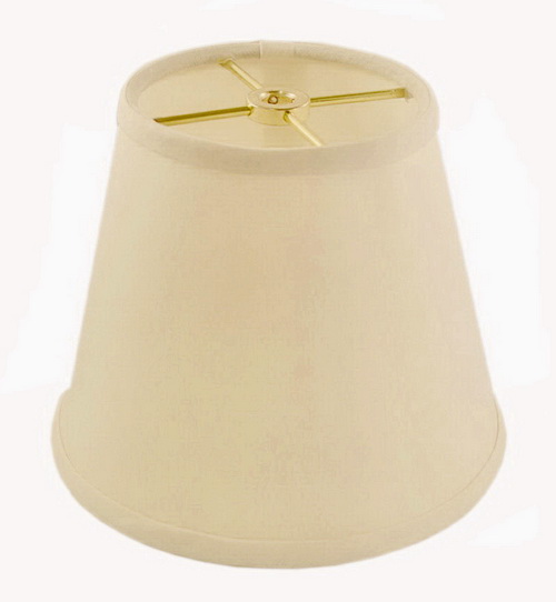 Small White Lampshade Gold hardware and Smooth Trim sku2149