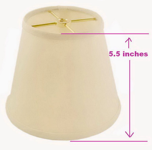 Small White Lampshade Gold hardware and Smooth Trim sku2149 - Click Image to Close