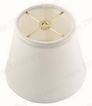 Small Off White Lampshade Gold hardware and English Trim sku2024 - Click Image to Close