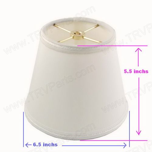 Small Off White Lampshade Gold hardware and English Trim sku2024
