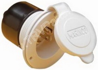 Power Inlet- 20 Amp 125 volts White SKU1358 - Click Image to Close